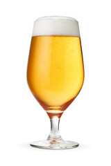 Beer glass isolated on white.