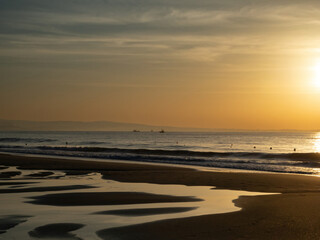Fototapeta premium Sunrise, beach, Mui Ne, Vietnam