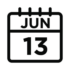 06-Jun - 13 Line Icon