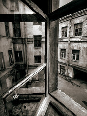 A beautiful view of the old courtyards of St. Petersburg for people who love exotic authenticity