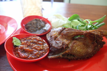 Traditional Indonesian Food - Fried Duck