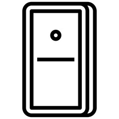 DOMINNO line icon,linear,outline,graphic,illustration