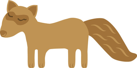 horse on a wooden board