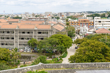 City view of Okinawa, taken from Shuri fortress