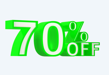 70 Percent off 3d Sign on White Background, Special Offer 70% Discount Tag, Sale Up to 70 Percent Off,big offer, Sale, Special Offer Label, Sticker, Tag, Banner, Advertising, offer Icon 