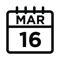 03-Mar - 16 Line Icon