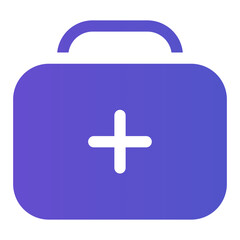 first aid kit gradient icon