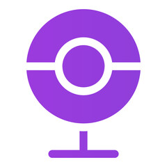 web cam gradient icon