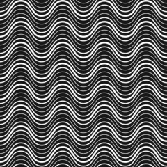 Wavy white lines pattern. Repeated seamless stripes wallpaper pattern.