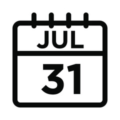 07-Jul - 31 Line Icon