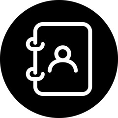 address book glyph icon