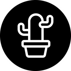 cactus glyph icon