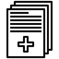 Obraz premium COPIES line icon,linear,,graphic,illustration