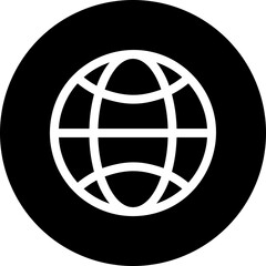 globe glyph icon