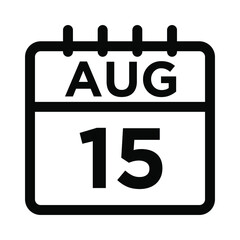 08-Aug - 15 Line Icon