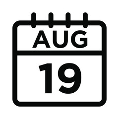 08-Aug - 19 Line Icon