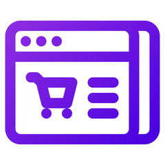 online shopping icon illustration