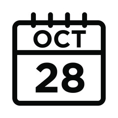 10- Oct - 28 Line Icon