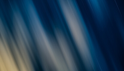 Abstract blue light trails in the dark, motion blur effect