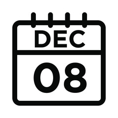 12- Dec - 08 Line Icon