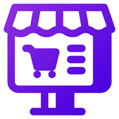 online store icon illustration