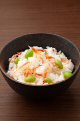 桜海老と枝豆のご飯