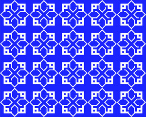 Abstract pattern on blue background