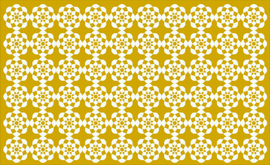 Abstract pattern on yellow background