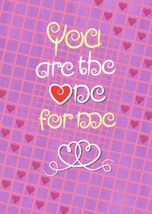 pink background with hearts and text