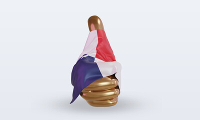 3d thumb Panama flag rendering front view