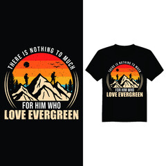 Vintage Evergreen T-shirt design