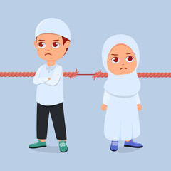 The cord of friendship almost broke, due to a fight