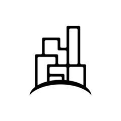 city skyline vector illustration template design