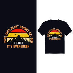 Vintage Evergreen T-shirt design