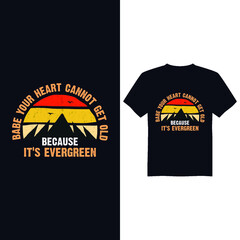 Vintage Evergreen T-shirt design