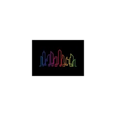 Fototapeta premium city skyline vector illustration template design