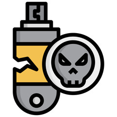 PENDRIVE filled outline icon,linear,outline,graphic,illustration