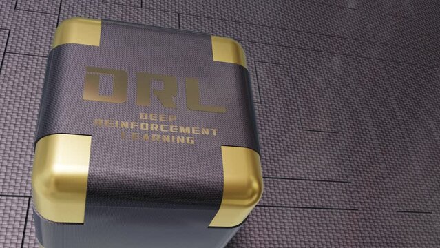 DRL - Deep Reinforcement Learning || System der k&uuml;nstlichen Intelligenz. Chat GPT Chat Bot AI , Konzept: intelligenter Roboter & Ai Anwendungssoftware.