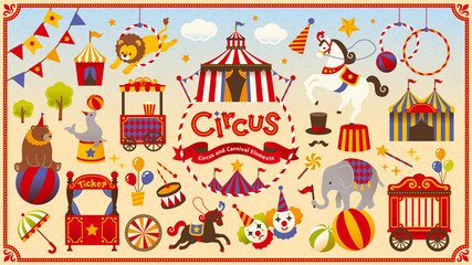 サーカス素材セット  © clasikka