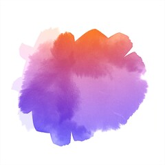 Abstract colorful watercolor hand drawn splash design