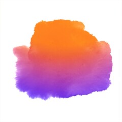 Abstract colorful watercolor hand drawn splash design