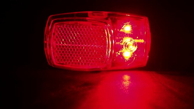 flashing red strobe light