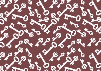 Background with keys for cards and linens and gifts and cards and kids and magazines and hobbies