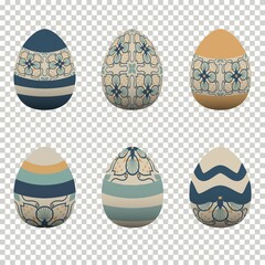 Colorful egg design In celebration of Easter Day. Vector illustration Eps10