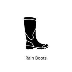 Rain Boots icon in vector. Logotype