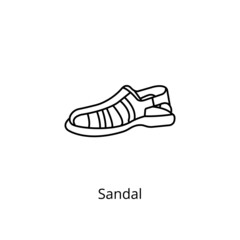 Sandal icon in vector. Logotype