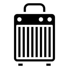 CERAMIC HEATER glyph icon,linear,outline,graphic,illustration