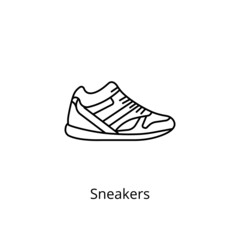 Sneakers icon in vector. Logotype