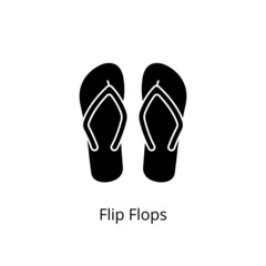 Flip Flops icon in vector. Logotype