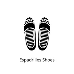 Espadrilles Shoes icon in vector. Logotype